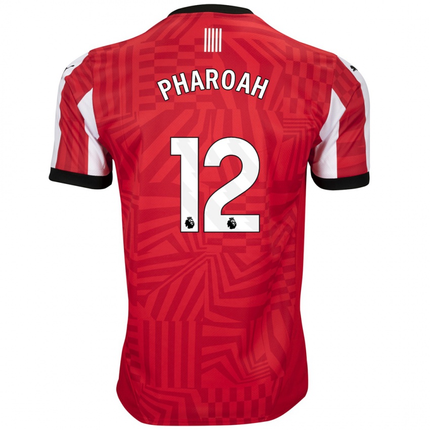 Hombre Camiseta Sophia Pharoah #12 Rojo Blanco 1ª Equipación 2024/25 La Camisa México