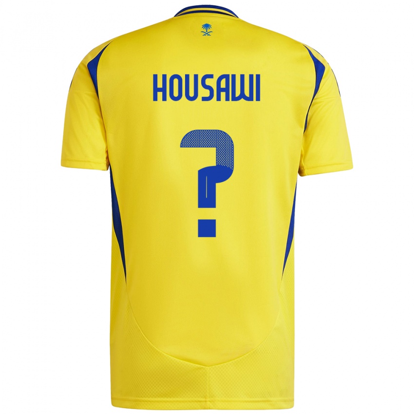 Hombre Camiseta Asser Housawi #0 Amarillo Azul 1ª Equipación 2024/25 La Camisa México