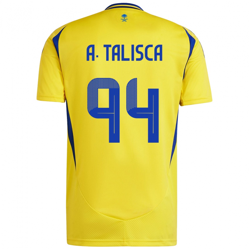 Hombre Camiseta Talisca #94 Amarillo Azul 1ª Equipación 2024/25 La Camisa México