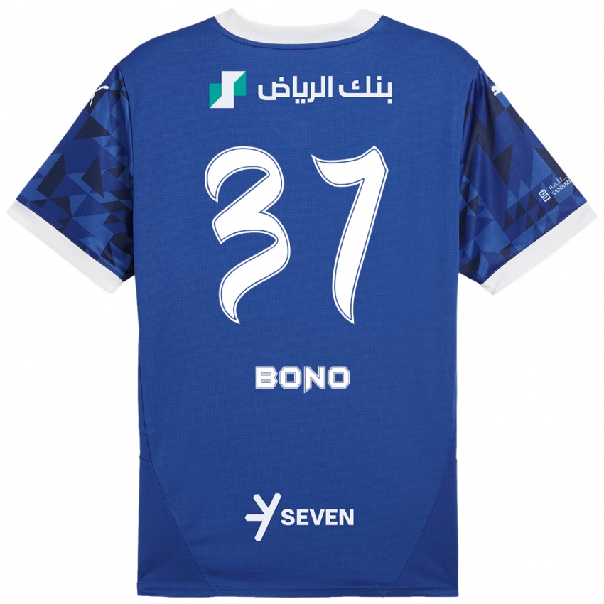 Hombre Camiseta Bono #37 Azul Oscuro Blanco 1ª Equipación 2024/25 La Camisa México