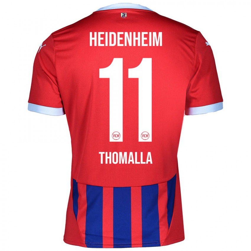 Hombre Camiseta Denis Thomalla #11 Rojo Azul 1ª Equipación 2024/25 La Camisa México