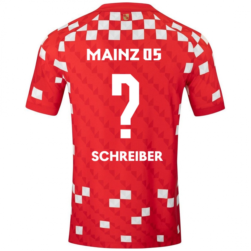 Hombre Camiseta Philipp Schreiber #0 Blanco Rojo 1ª Equipación 2024/25 La Camisa México