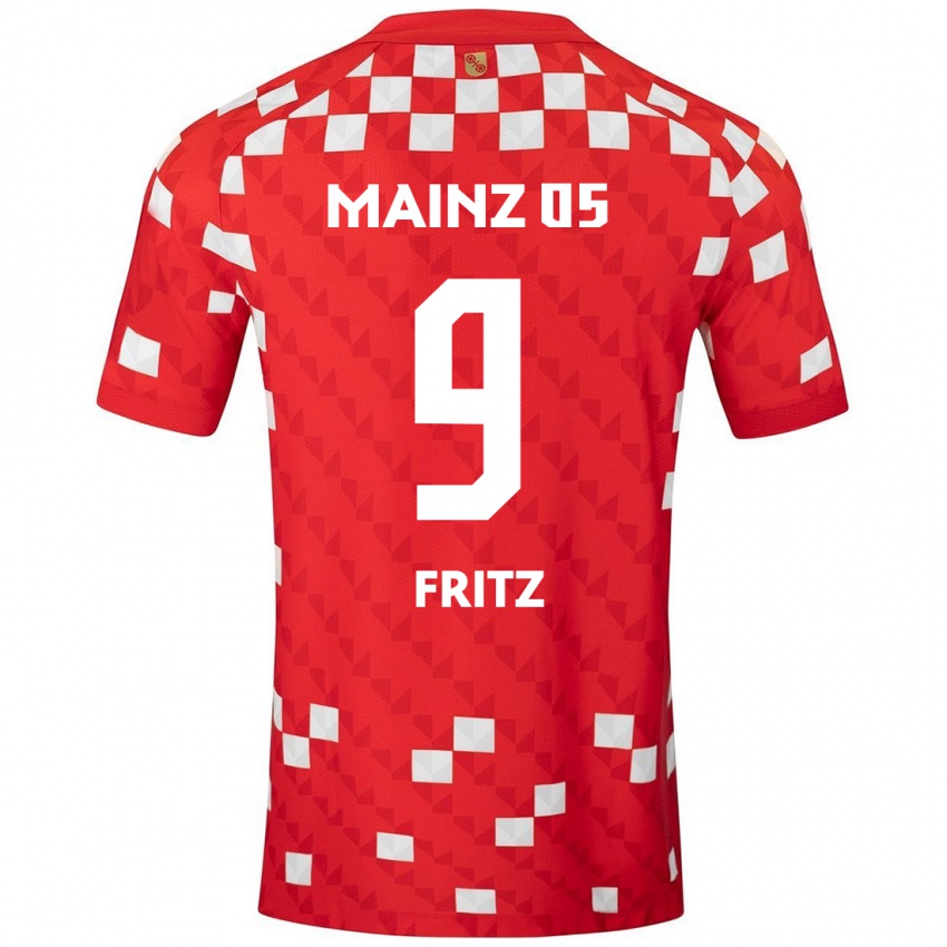 Hombre Camiseta April Fritz #9 Blanco Rojo 1ª Equipación 2024/25 La Camisa México