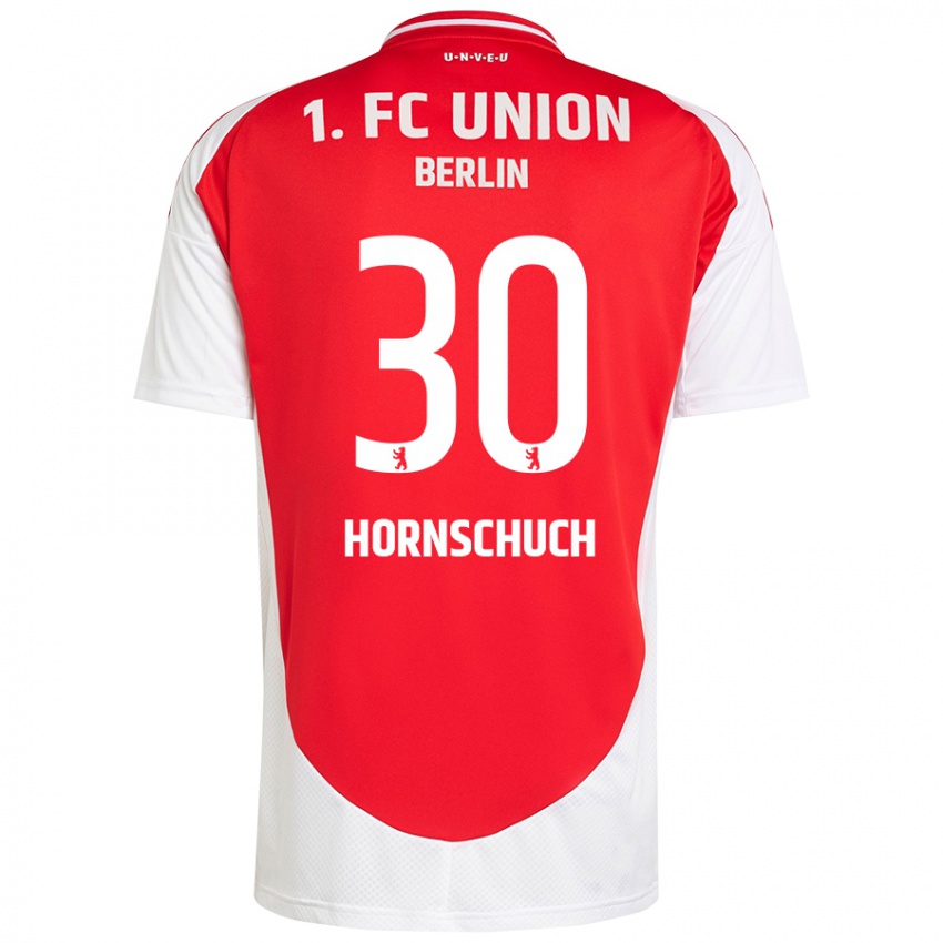 Hombre Camiseta Sarah Hornschuch #30 Rojo Blanco 1ª Equipación 2024/25 La Camisa México