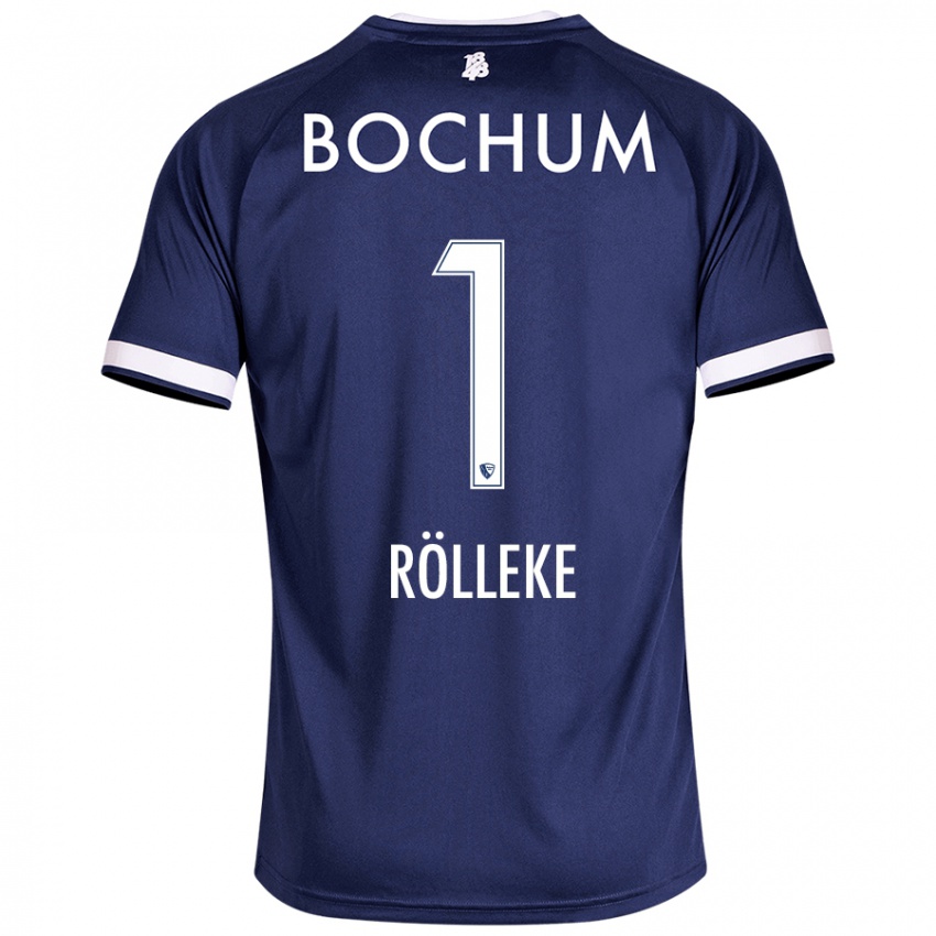 Hombre Camiseta Hugo Rölleke #1 Azul Oscuro 1ª Equipación 2024/25 La Camisa México