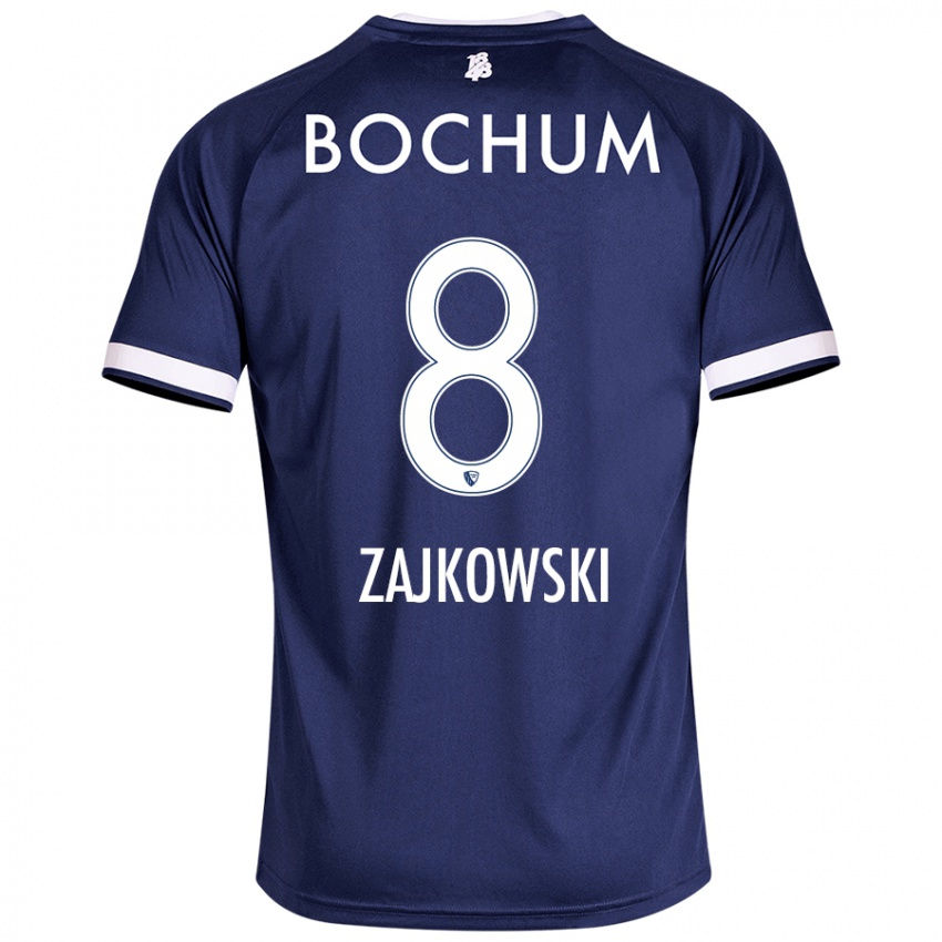 Hombre Camiseta Cedric Zajkowski #8 Azul Oscuro 1ª Equipación 2024/25 La Camisa México