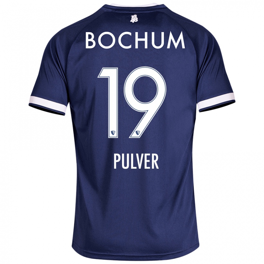 Hombre Camiseta Nico Pulver #19 Azul Oscuro 1ª Equipación 2024/25 La Camisa México