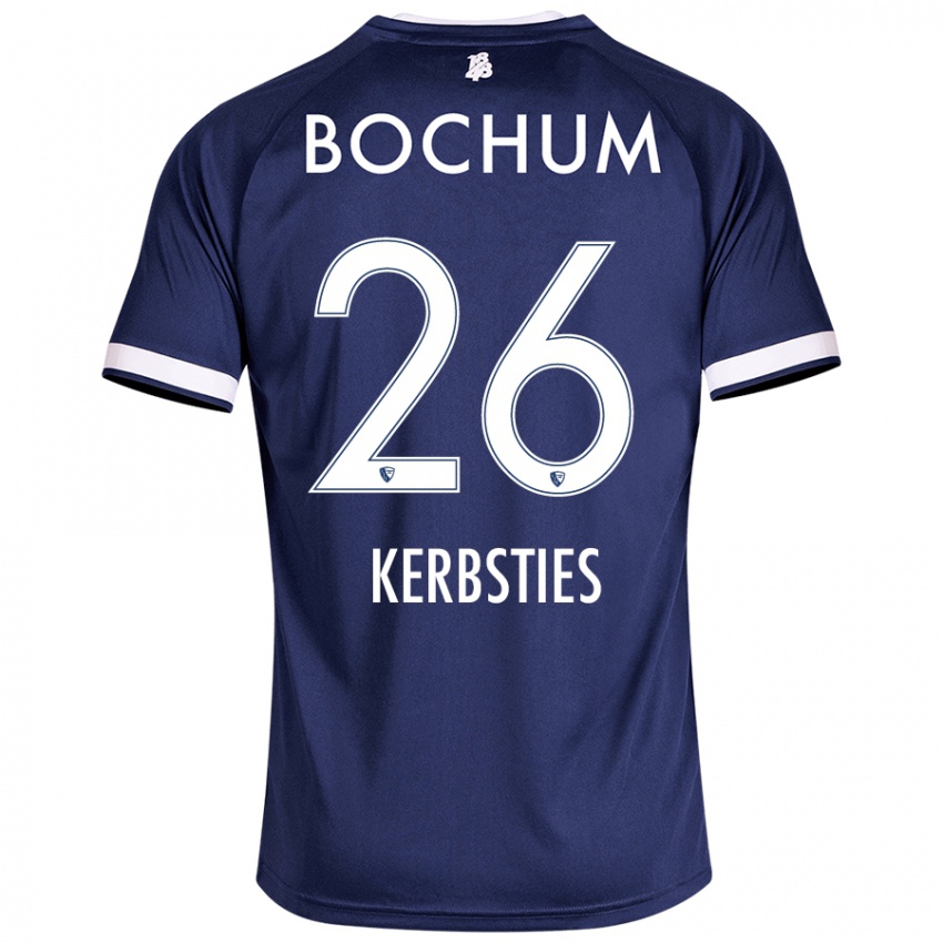 Hombre Camiseta Keanu Kerbsties #26 Azul Oscuro 1ª Equipación 2024/25 La Camisa México