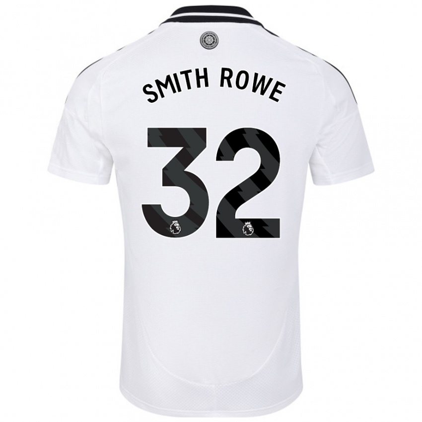 Hombre Camiseta Emile Smith Rowe #32 Blanco 1ª Equipación 2024/25 La Camisa México