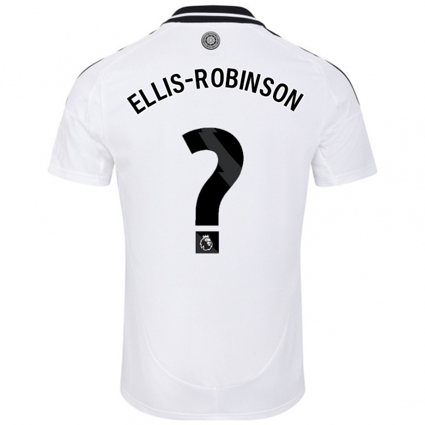 Hombre Camiseta Eddie Ellis-Robinson #0 Blanco 1ª Equipación 2024/25 La Camisa México