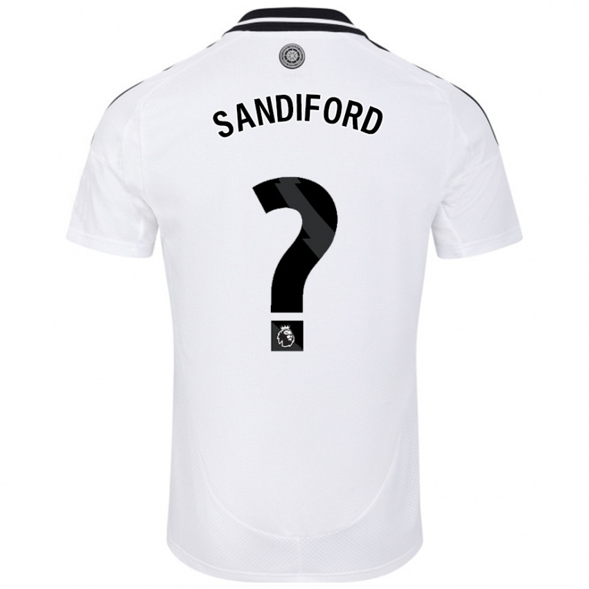 Hombre Camiseta Shaquille Sandiford #0 Blanco 1ª Equipación 2024/25 La Camisa México