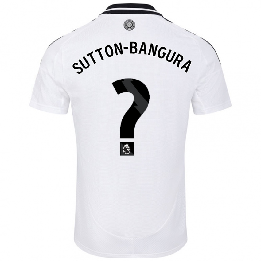 Hombre Camiseta William Sutton-Bangura #0 Blanco 1ª Equipación 2024/25 La Camisa México