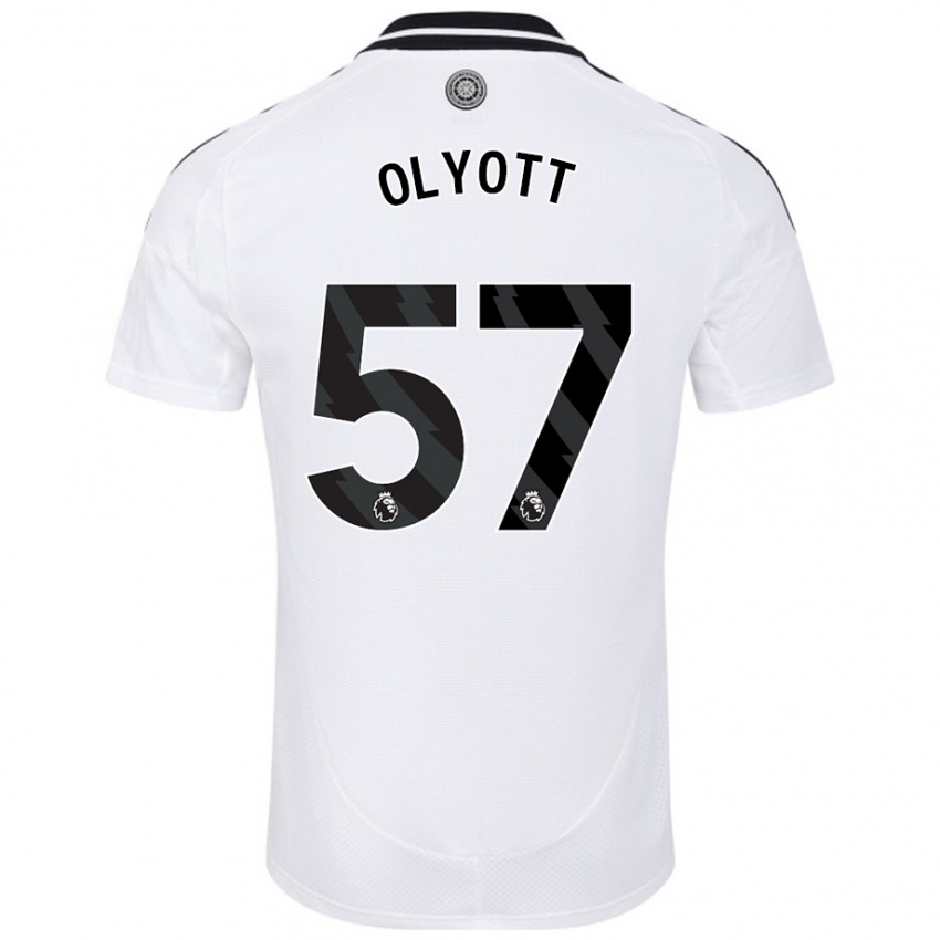 Hombre Camiseta Tom Olyott #57 Blanco 1ª Equipación 2024/25 La Camisa México