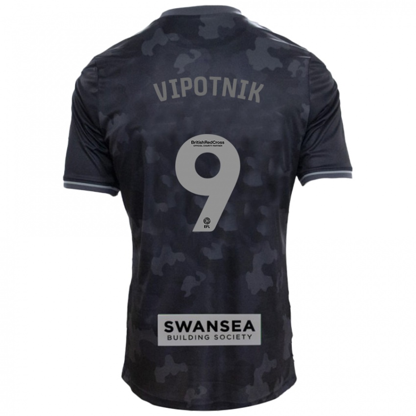 Hombre Camiseta Zan Vipotnik #9 Negro 2ª Equipación 2024/25 La Camisa México