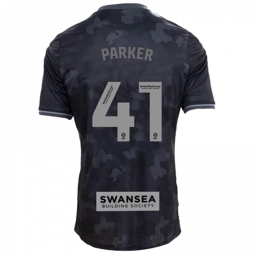 Hombre Camiseta Sam Parker #41 Negro 2ª Equipación 2024/25 La Camisa México