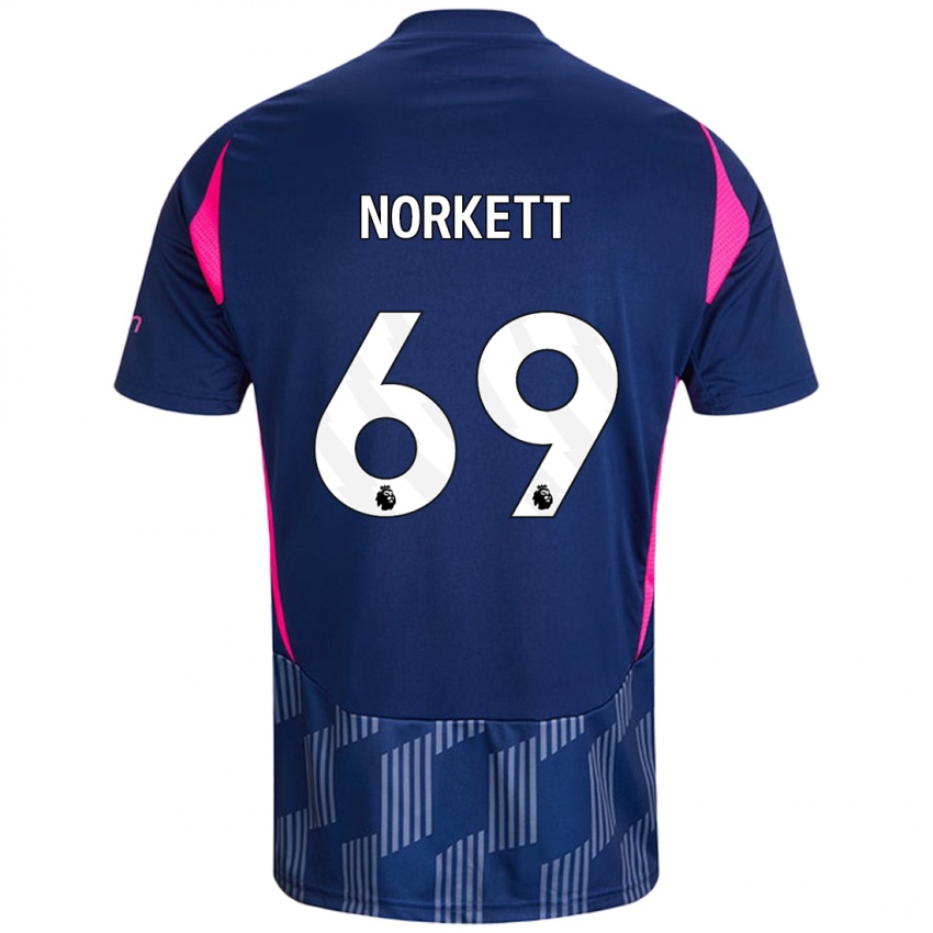 Hombre Camiseta Manni Norkett #69 Azul Real Rosa 2ª Equipación 2024/25 La Camisa México