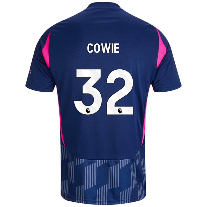 Hombre Camiseta Abi Cowie #32 Azul Real Rosa 2ª Equipación 2024/25 La Camisa México