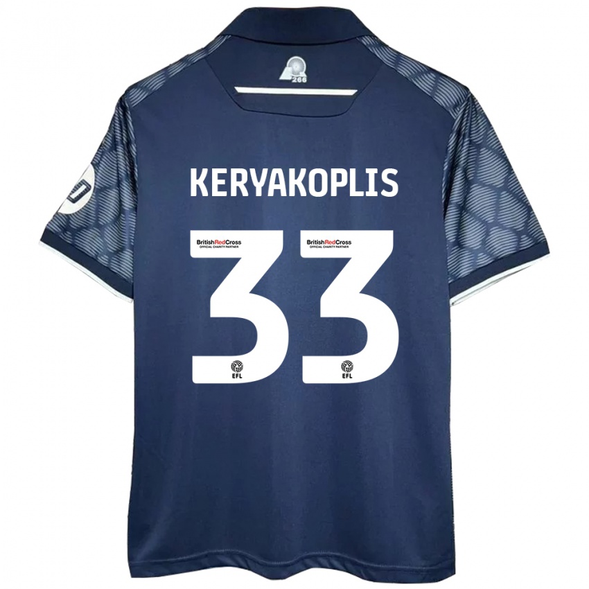 Hombre Camiseta Hannah Keryakoplis #33 Negro 2ª Equipación 2024/25 La Camisa México