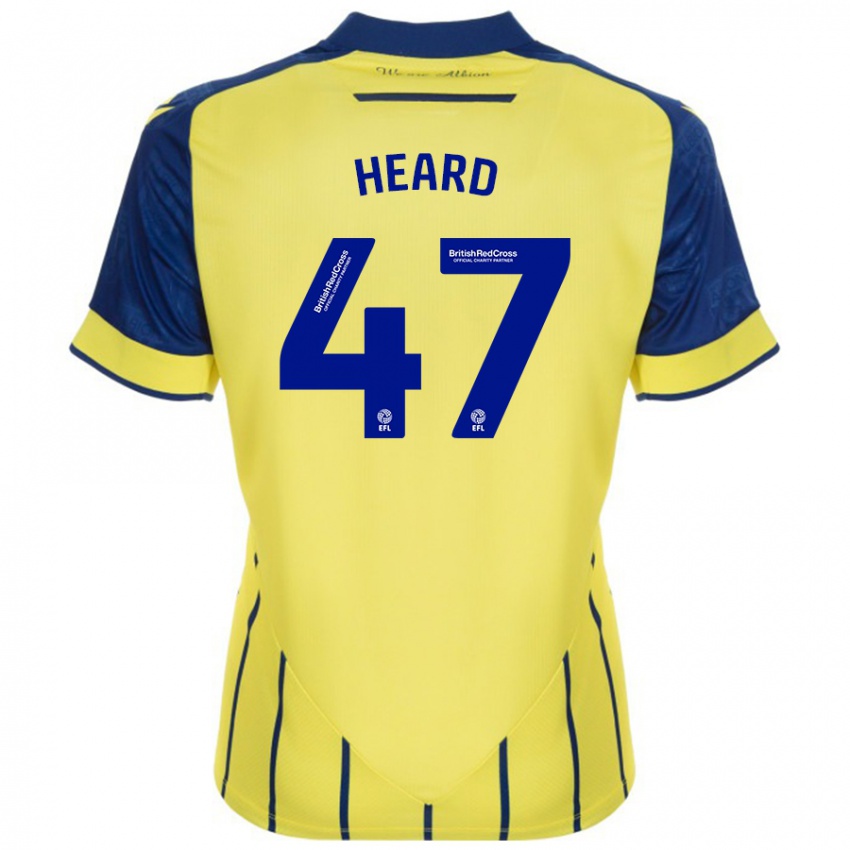 Hombre Camiseta Fenton Heard #47 Amarillo Azul 2ª Equipación 2024/25 La Camisa México