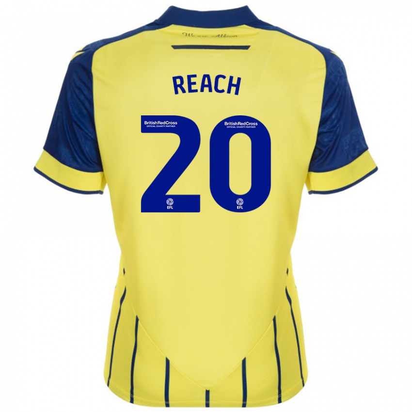 Hombre Camiseta Adam Reach #20 Amarillo Azul 2ª Equipación 2024/25 La Camisa México