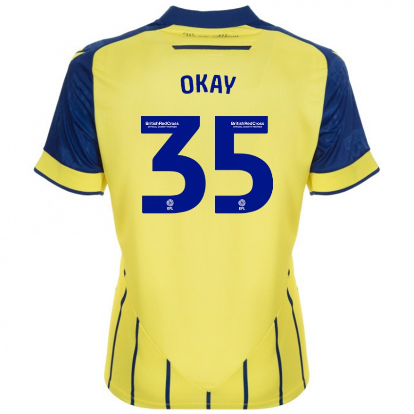 Hombre Camiseta Okay Yokuslu #35 Amarillo Azul 2ª Equipación 2024/25 La Camisa México