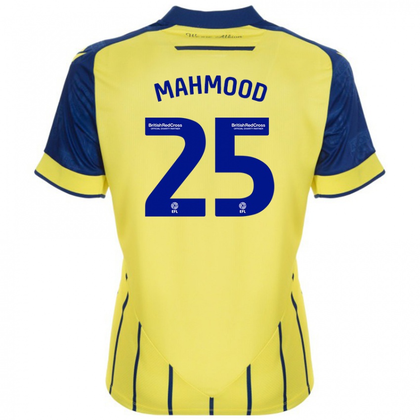 Hombre Camiseta Mahmood #25 Amarillo Azul 2ª Equipación 2024/25 La Camisa México