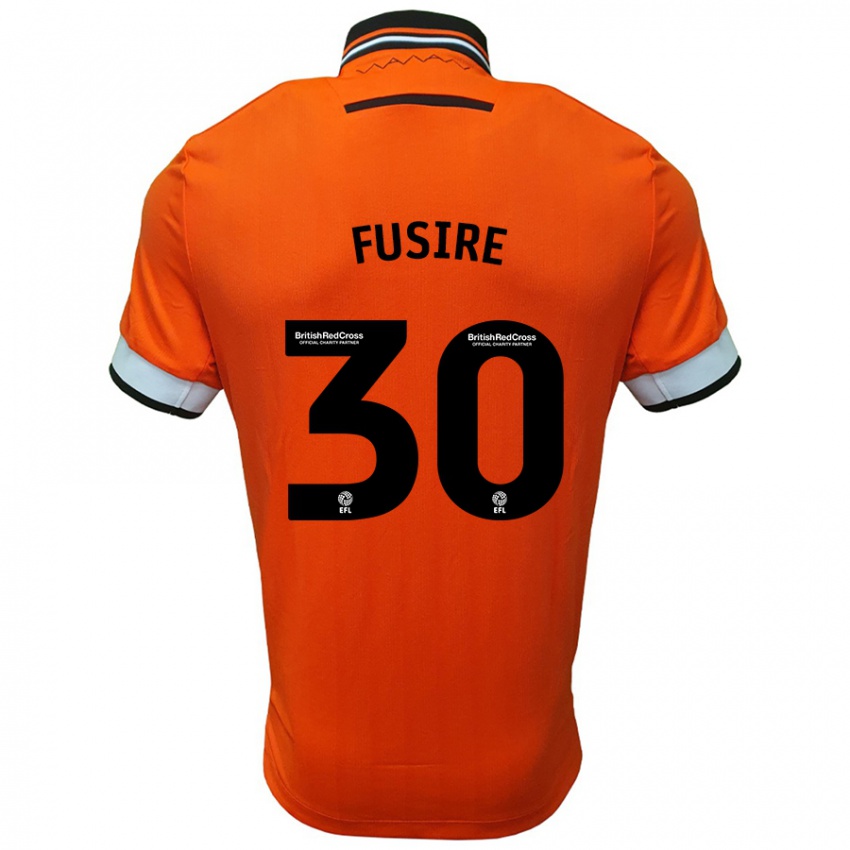 Hombre Camiseta Sean Fusire #30 Naranja Blanco 2ª Equipación 2024/25 La Camisa México