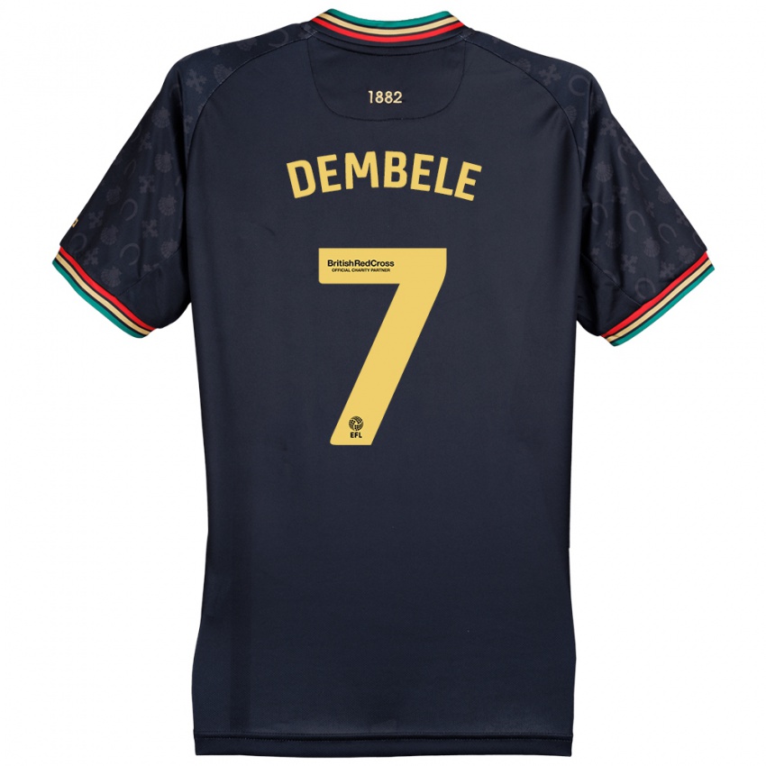 Hombre Camiseta Karamoko Dembélé #7 Azul Marino Oscuro 2ª Equipación 2024/25 La Camisa México