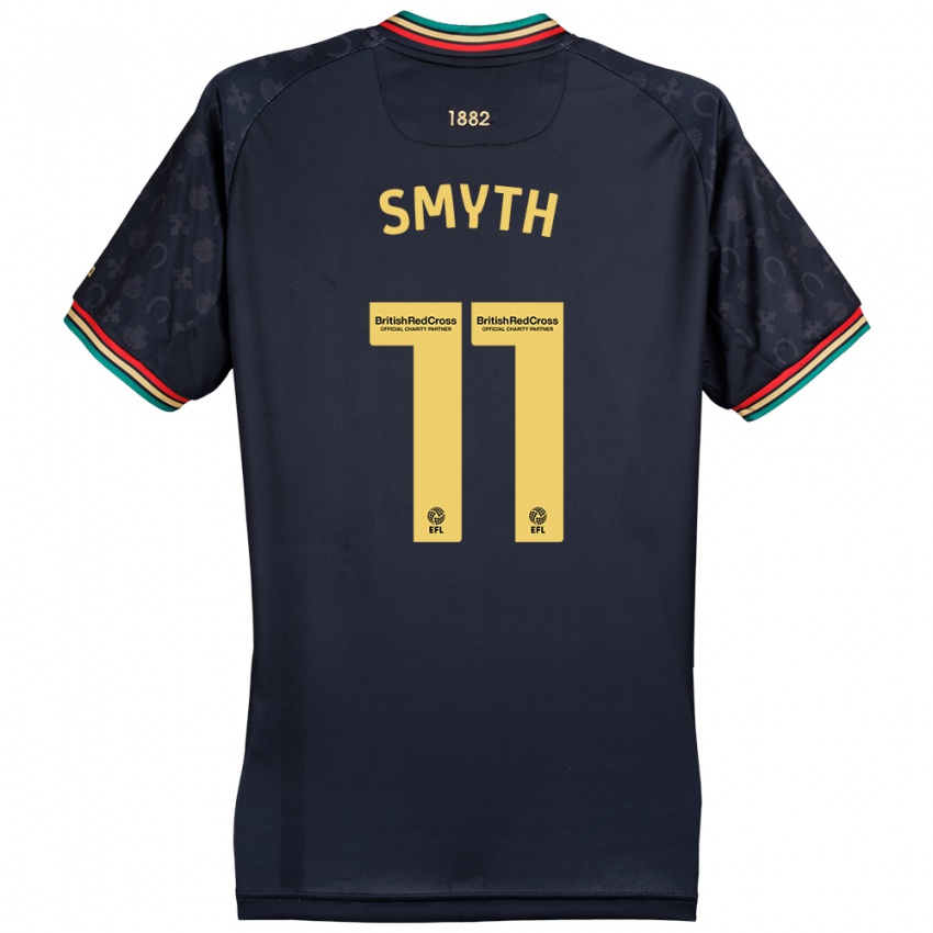 Hombre Camiseta Paul Smyth #11 Azul Marino Oscuro 2ª Equipación 2024/25 La Camisa México