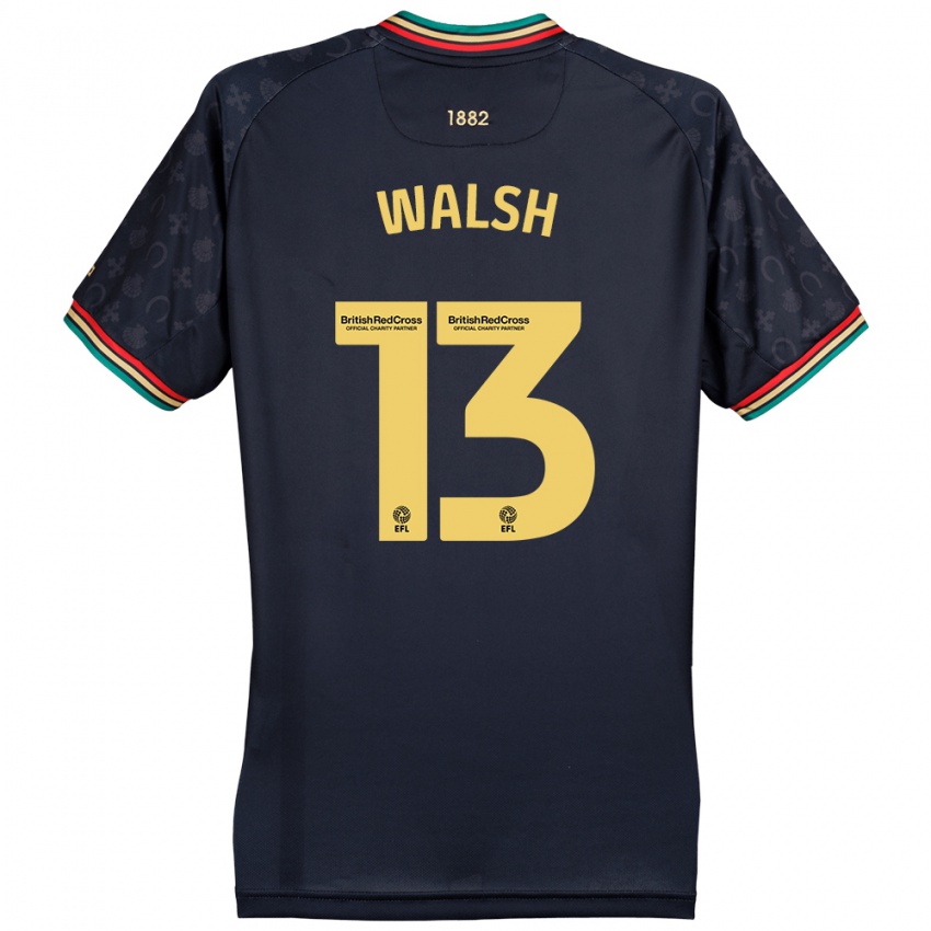 Hombre Camiseta Joe Walsh #13 Azul Marino Oscuro 2ª Equipación 2024/25 La Camisa México