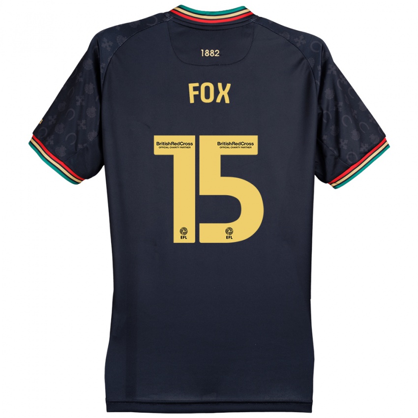 Hombre Camiseta Morgan Fox #15 Azul Marino Oscuro 2ª Equipación 2024/25 La Camisa México