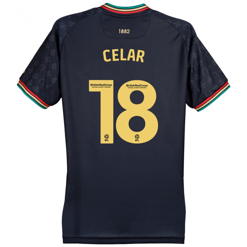 Hombre Camiseta Zan Celar #18 Azul Marino Oscuro 2ª Equipación 2024/25 La Camisa México