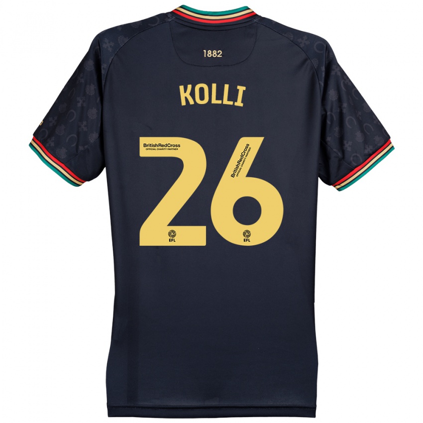 Hombre Camiseta Rayan Kolli #26 Azul Marino Oscuro 2ª Equipación 2024/25 La Camisa México