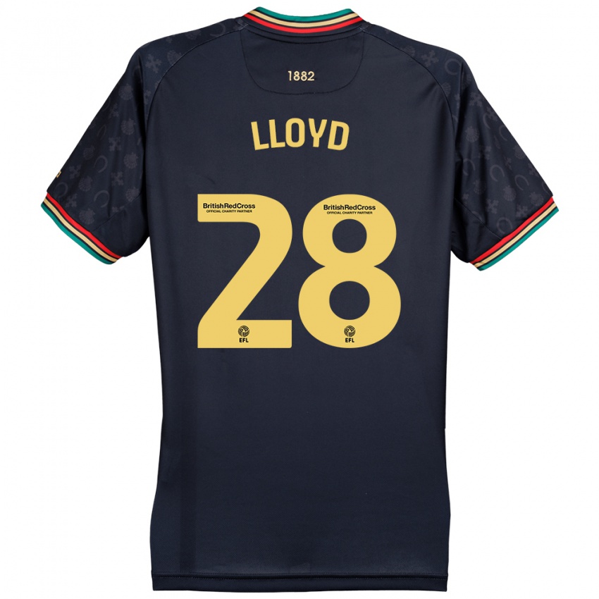 Hombre Camiseta Alfie Lloyd #28 Azul Marino Oscuro 2ª Equipación 2024/25 La Camisa México