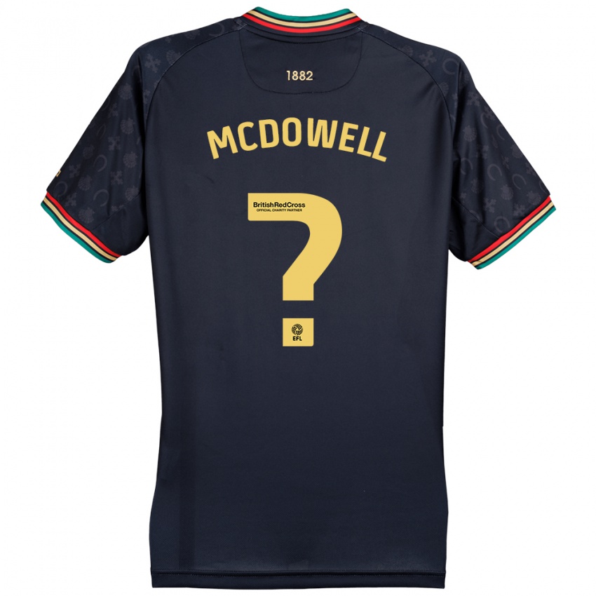 Hombre Camiseta Jack Mcdowell #0 Azul Marino Oscuro 2ª Equipación 2024/25 La Camisa México