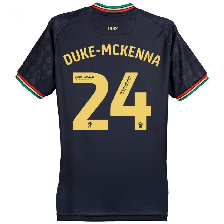 Hombre Camiseta Stephen Duke-Mckenna #24 Azul Marino Oscuro 2ª Equipación 2024/25 La Camisa México