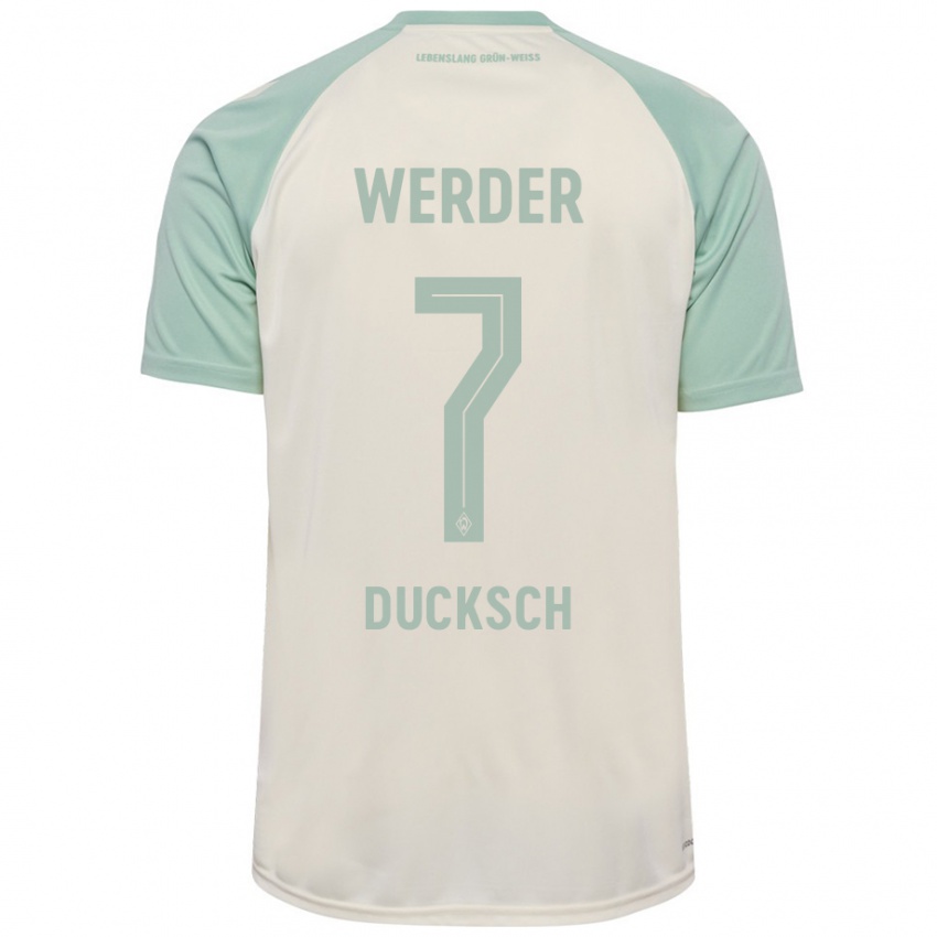 Hombre Camiseta Marvin Ducksch #7 Blanquecino Verde Claro 2ª Equipación 2024/25 La Camisa México