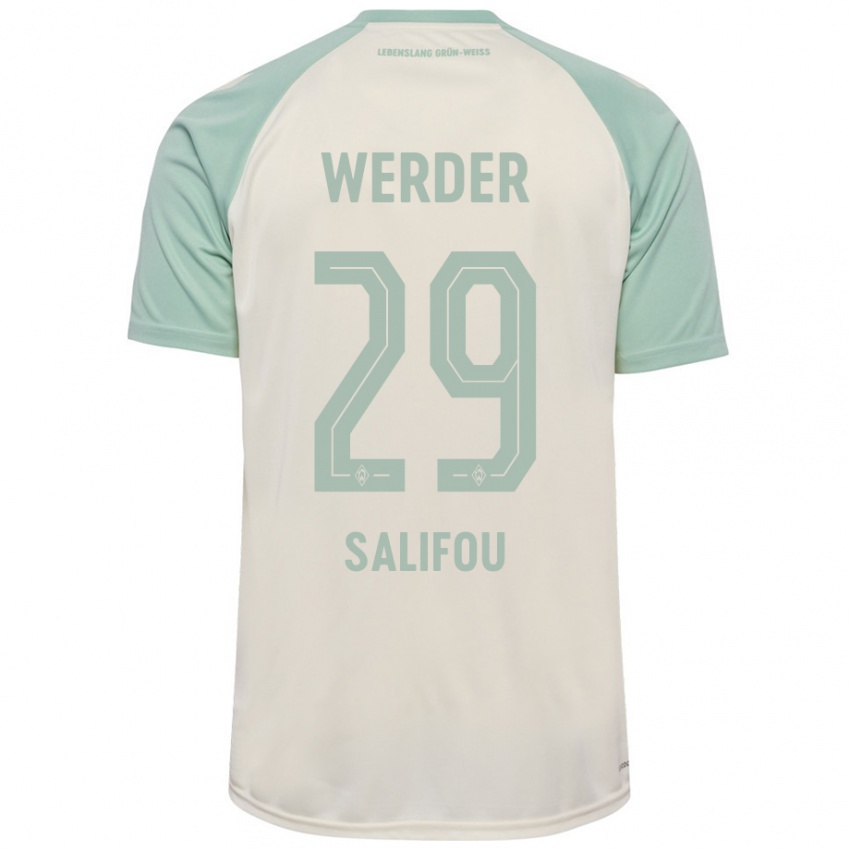 Hombre Camiseta Dikeni Salifou #29 Blanquecino Verde Claro 2ª Equipación 2024/25 La Camisa México