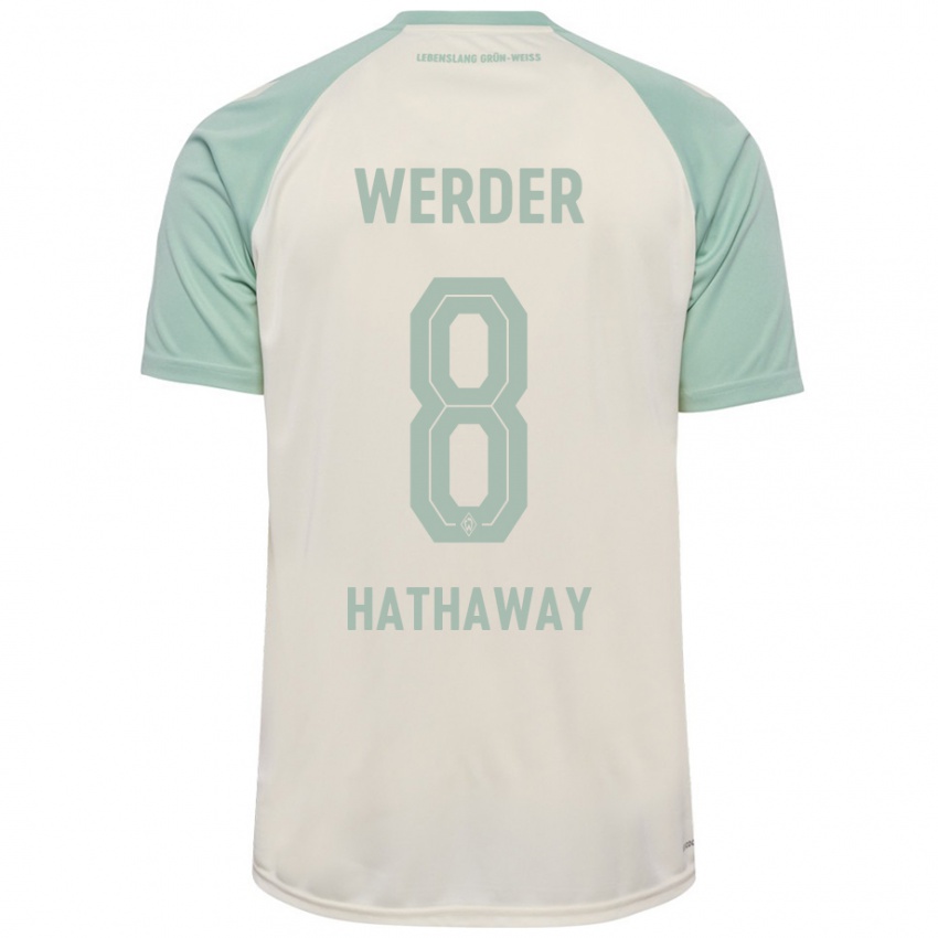 Hombre Camiseta Max Hathaway #8 Blanquecino Verde Claro 2ª Equipación 2024/25 La Camisa México