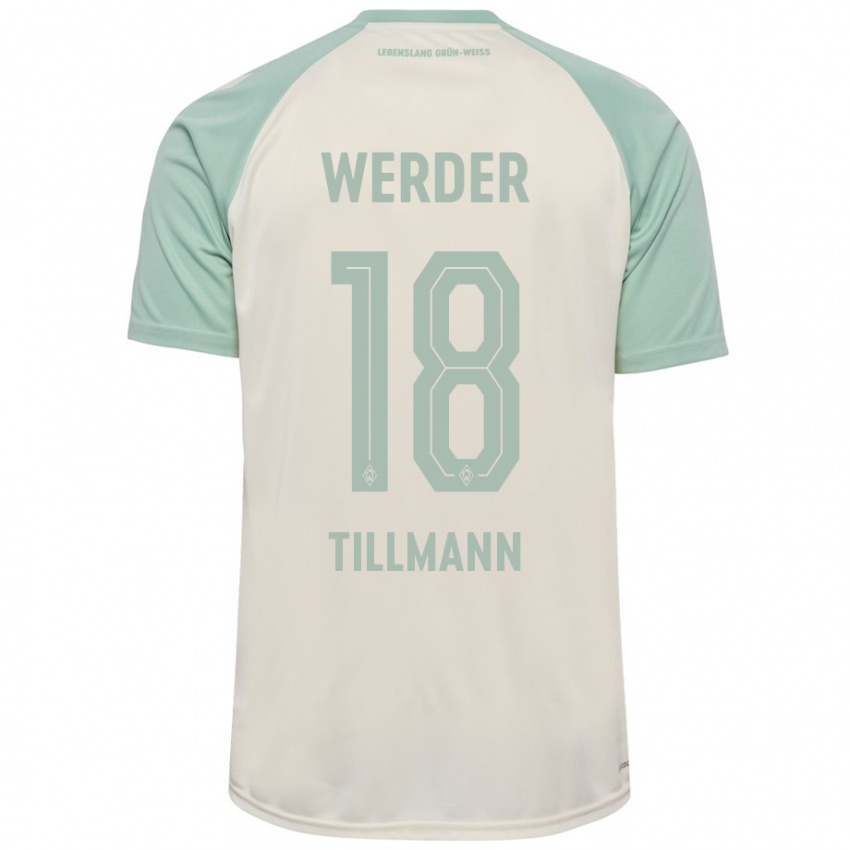 Hombre Camiseta Felix Tillmann #18 Blanquecino Verde Claro 2ª Equipación 2024/25 La Camisa México