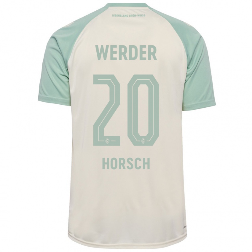 Hombre Camiseta Jonas Horsch #20 Blanquecino Verde Claro 2ª Equipación 2024/25 La Camisa México