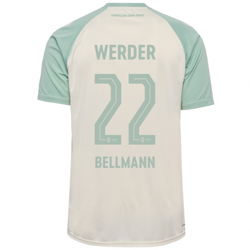 Hombre Camiseta Paul Bellmann #22 Blanquecino Verde Claro 2ª Equipación 2024/25 La Camisa México