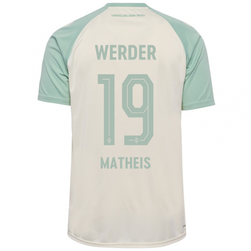 Hombre Camiseta Saskia Matheis #19 Blanquecino Verde Claro 2ª Equipación 2024/25 La Camisa México