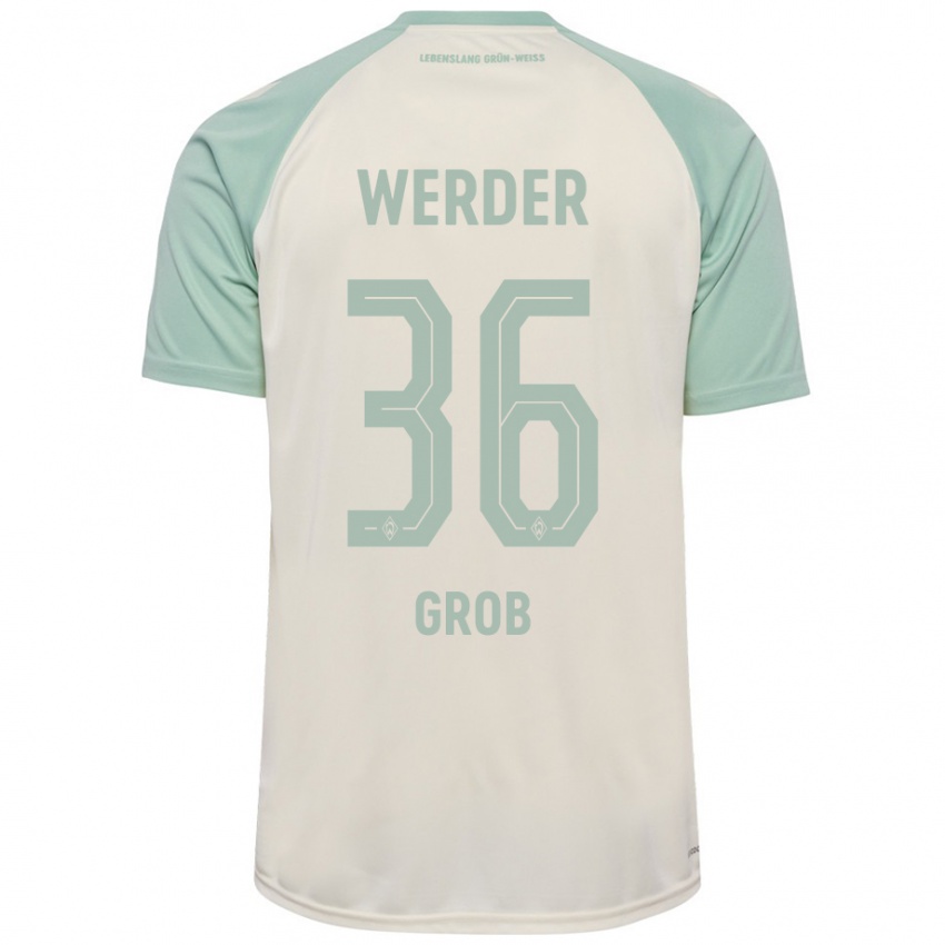 Hombre Camiseta Christian Groß #36 Blanquecino Verde Claro 2ª Equipación 2024/25 La Camisa México