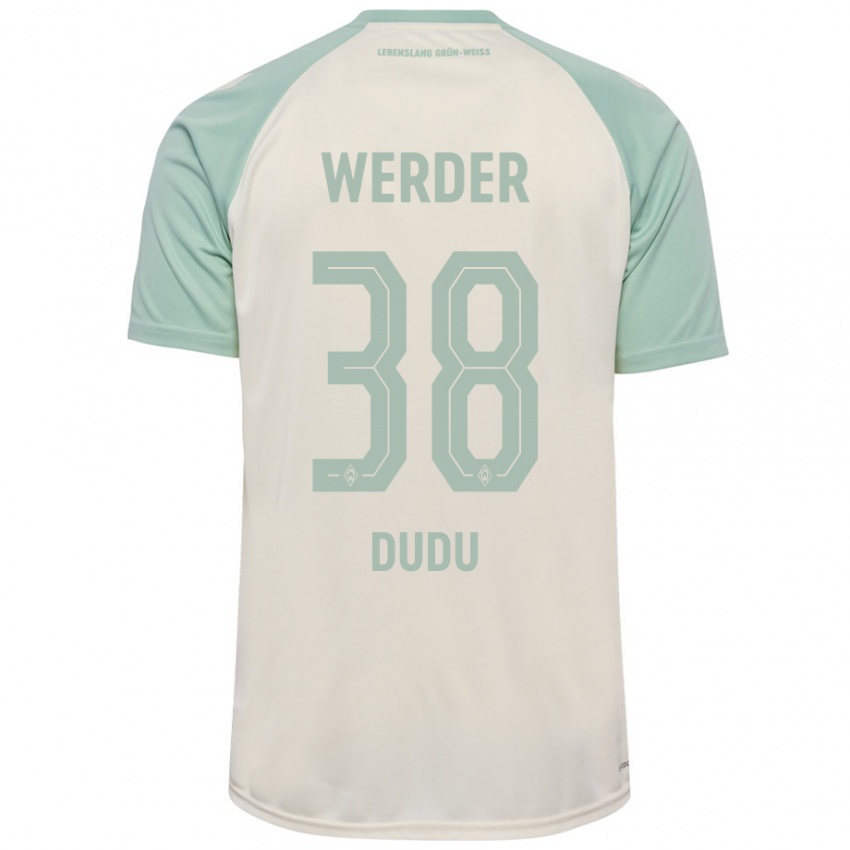 Hombre Camiseta Dudu #38 Blanquecino Verde Claro 2ª Equipación 2024/25 La Camisa México