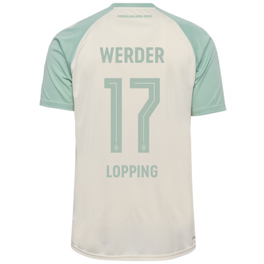 Hombre Camiseta Jakob Löpping #17 Blanquecino Verde Claro 2ª Equipación 2024/25 La Camisa México