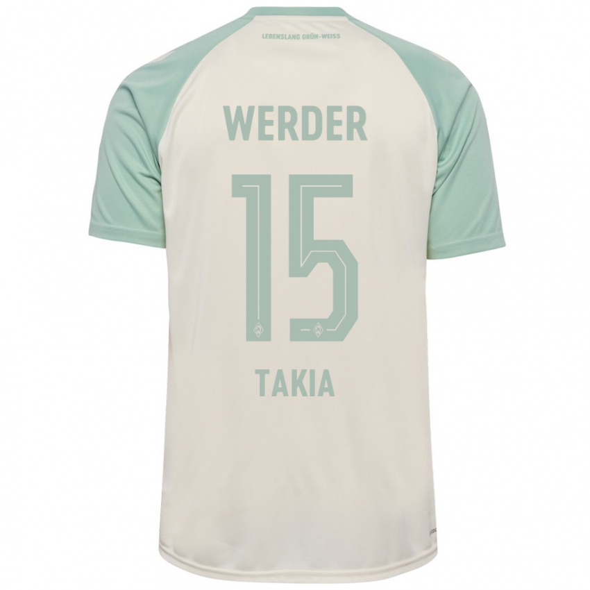 Hombre Camiseta Toirik Onlam Takia #15 Blanquecino Verde Claro 2ª Equipación 2024/25 La Camisa México