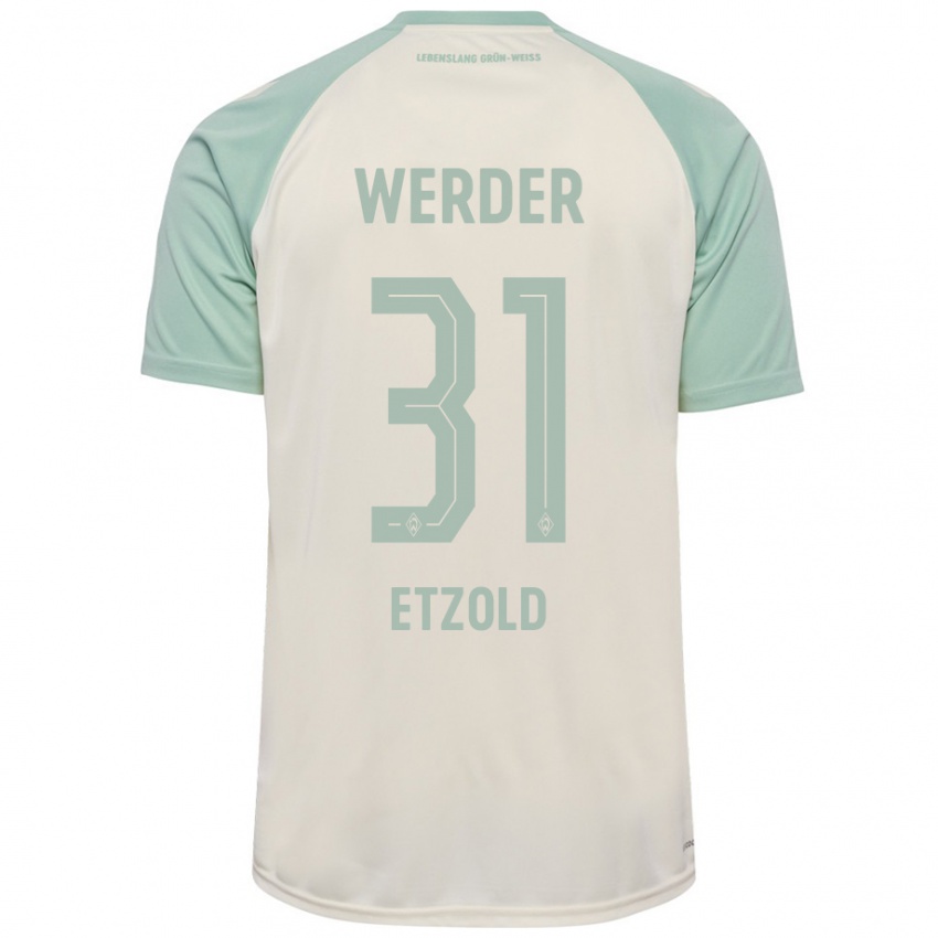 Hombre Camiseta Hannah Etzold #31 Blanquecino Verde Claro 2ª Equipación 2024/25 La Camisa México