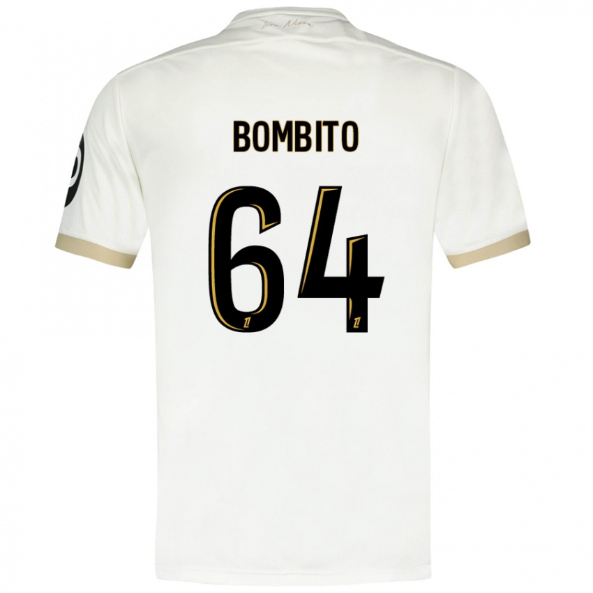 Hombre Camiseta Moïse Bombito #64 Blanco Dorado 2ª Equipación 2024/25 La Camisa México