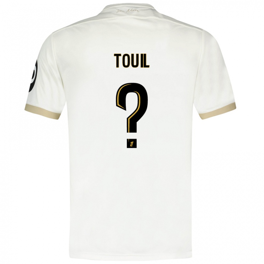 Hombre Camiseta Yanis Touil #0 Blanco Dorado 2ª Equipación 2024/25 La Camisa México